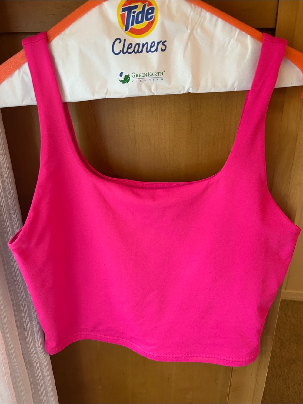 Hot Pink Crop Tank Top